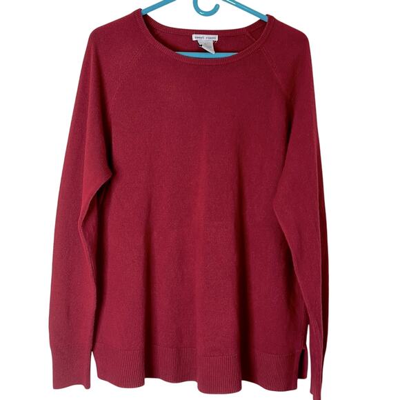 Sweet Romeo Red Cozy Long Sleeve Crew Neck Knit Sweater Size XL - Picture 1 of 4